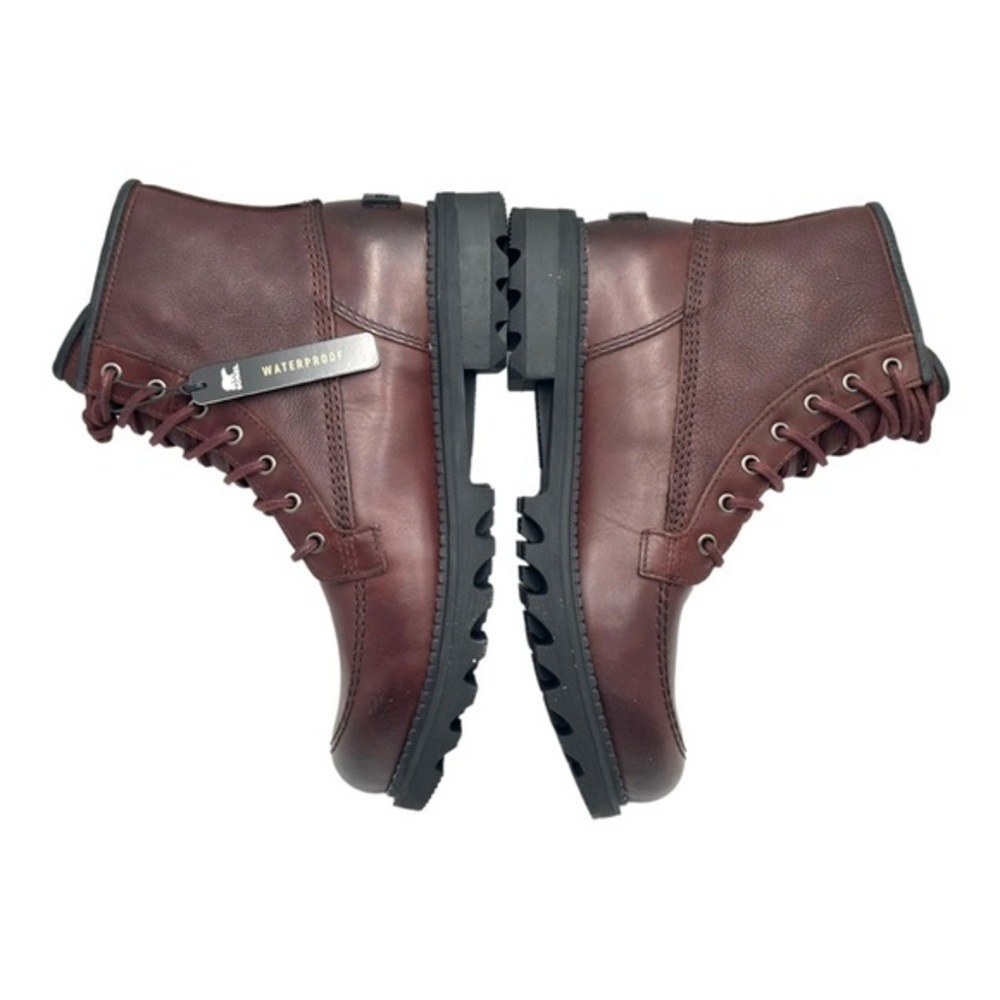 Sorel Mad Brick Six Chukka Waterproof Leather Rain Boots Redwood NIB Mens - Picture 9 of 16